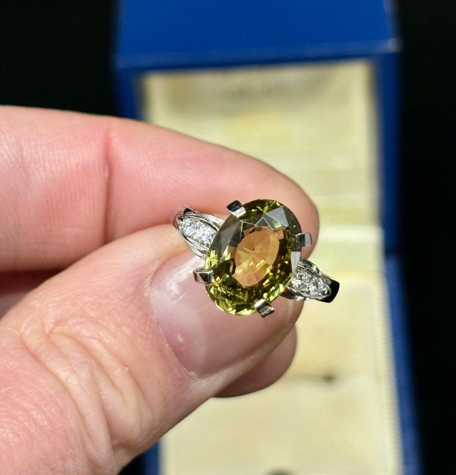 1950s Rare Natural Alexandrite Diamond Ring