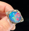 Artisan Australian opal brooch by Rhoda Wager with beautiful leaf design, reflecting nature-inspired craftsmanship.