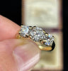 18ct yellow gold trilogy with 1.09ct centre diamond.