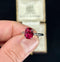 1920s era Raymond Yard of New York 3.04ct untreated ruby and diamond engagement ring in platinum