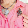 1930s_coral_marcasite_flower_brooch