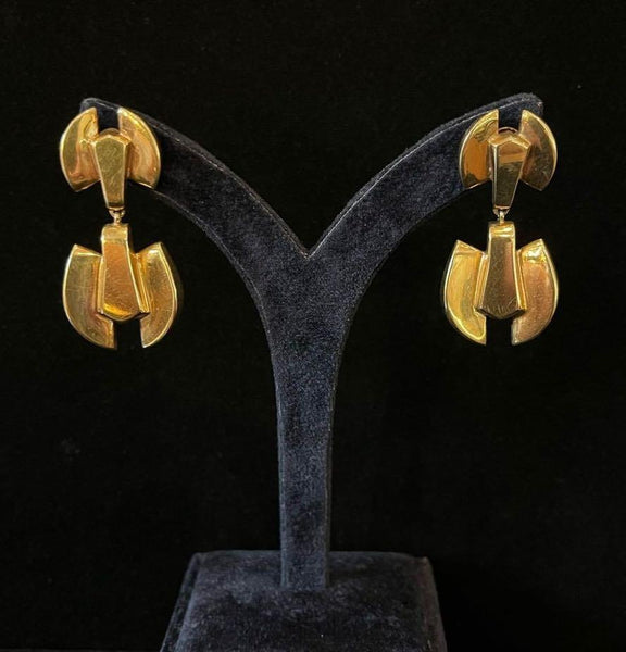 Antique_1930s_Cropp_Farr_Geometric_Yellow_Gold_Earrings