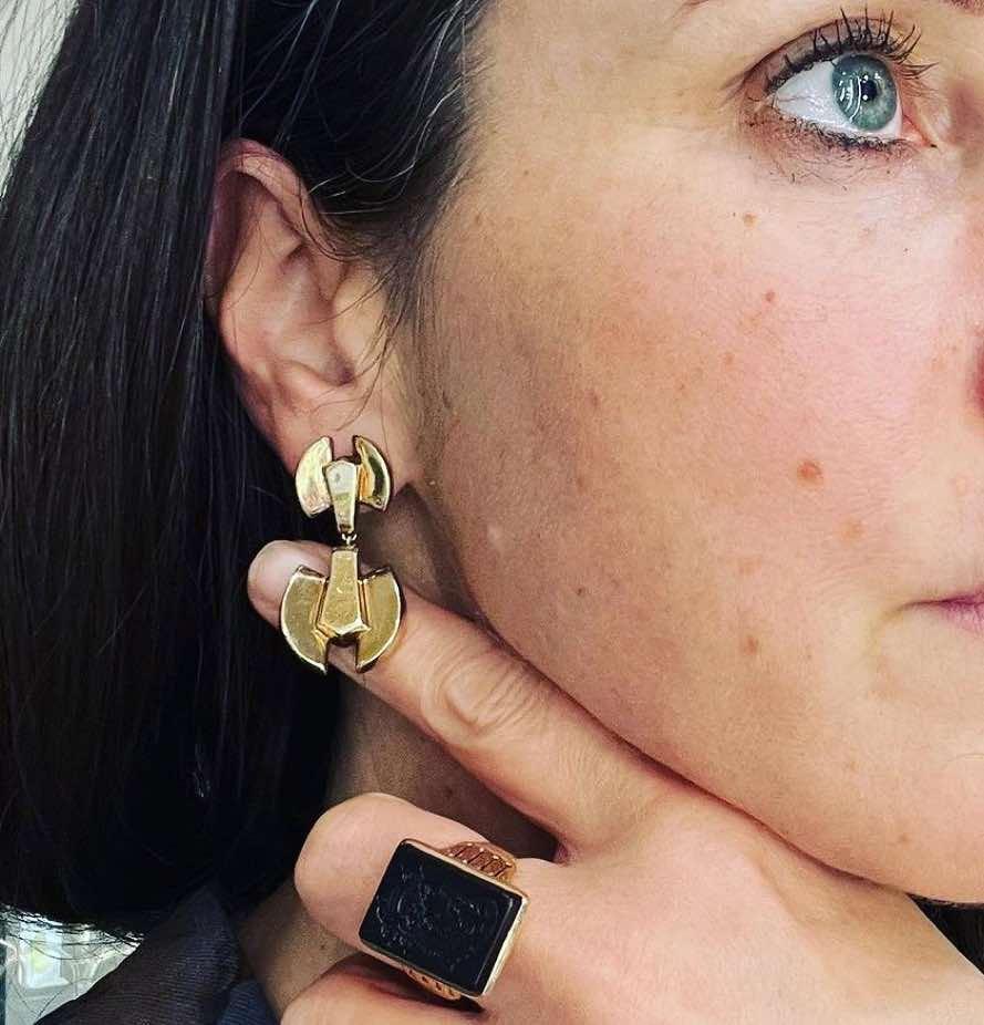 1930s_Cropp_Farr_Geometric_Yellow_Gold_Earrings