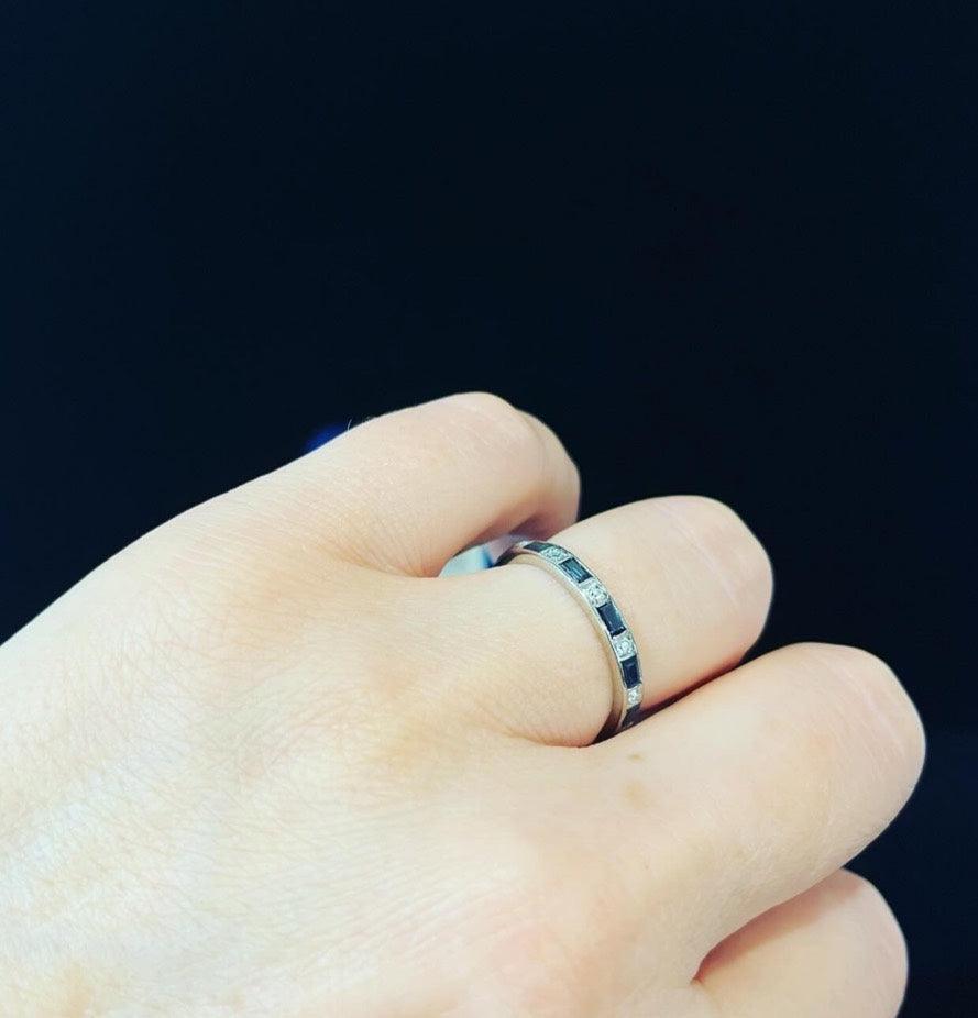 vintage_Sapphire_and_Diamond_Full_Circle_Eternity_Band