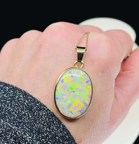 1940s_Solid_Opal_Lightning_Ridge_Pendant_4