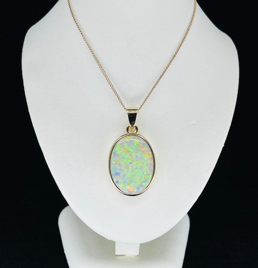 1940s_Solid_Opal_Lightning_Ridge_Pendant_6