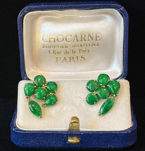 1960s_FRENCH_Jade_Cluster_Earrings