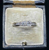 Australian 1920s Hardy Brothers diamond ring in platinum and 18ct white gold