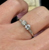 Vintage Australian Hardy Brothers diamond ring with Art Deco era diamond setting