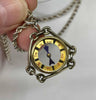Exquisite antique Edwardian compass fob pendant made of sterling silver, showcasing intricate design and functionality, perfect for collectors and fashion enthusiasts.