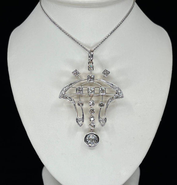 Art_Nouveau_c.1900_3.35ct_Diamond_Pendant