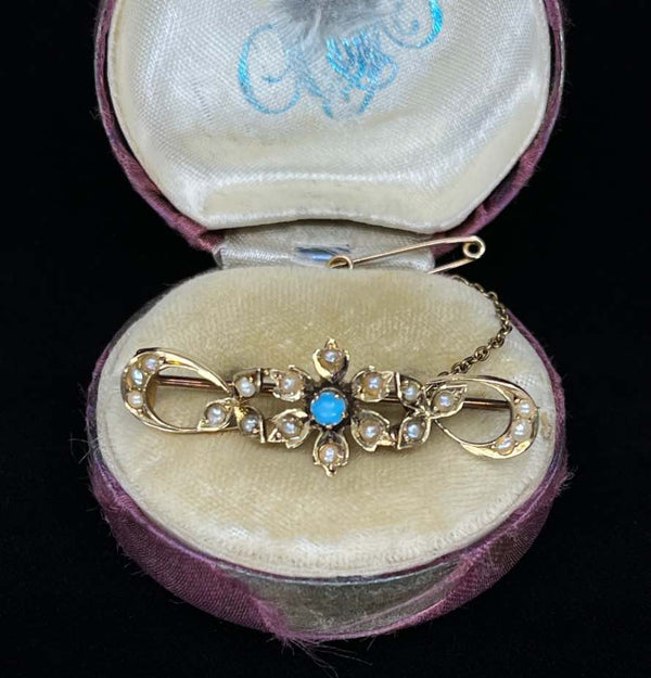 Australian_Willis___Co_Turquoise_and_Pearl_Brooch