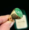 1950s Men's Oval Jadeite Jade Signet Ring