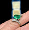 Elegant and timeless 3.25-carat natural emerald and diamond ring