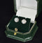 The Elegant Antique Diamond Stud Earrings total 4.20ct in weight with showcasing the Old European Cut from the 1920s