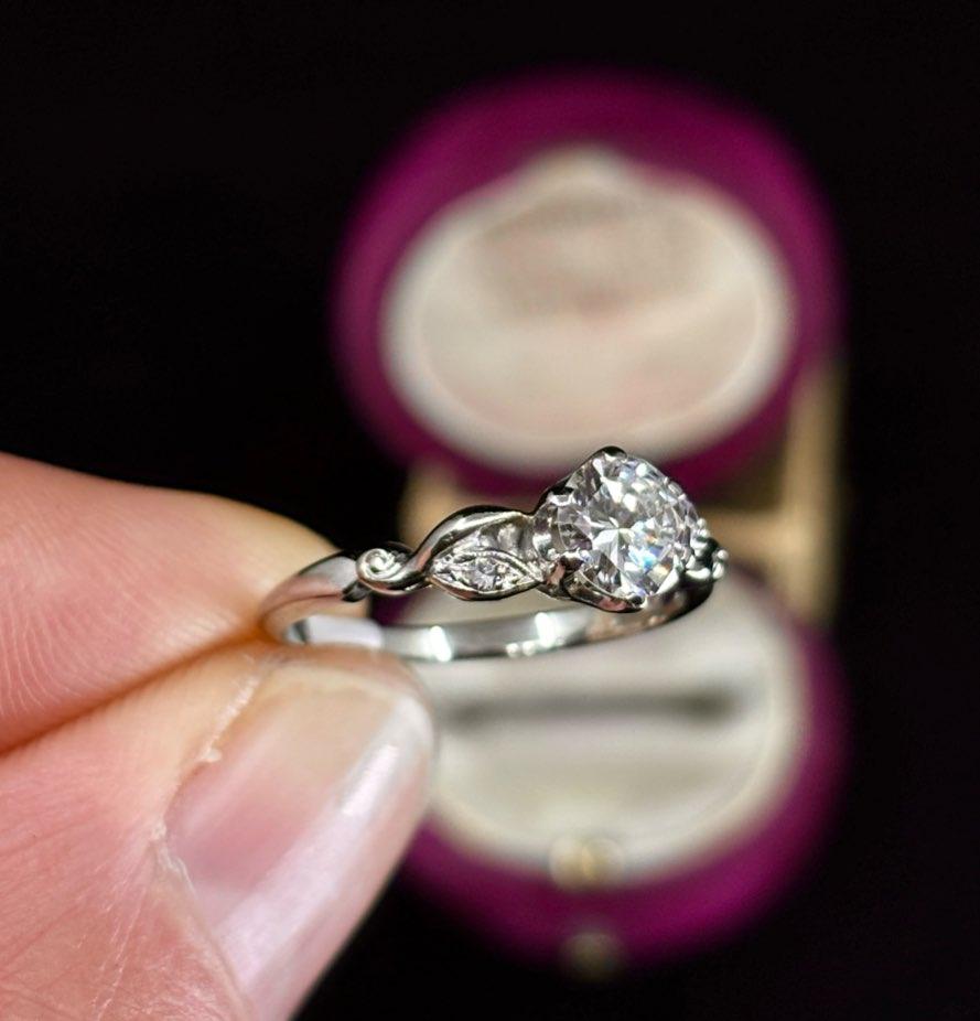 Handcrafted_1950s_Diamond_Ring_with_Single_Cut_Accent_Stones