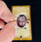 Authentic Latvian jewelry piece: a 1920s amethyst ring with registration marks.