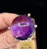 Luxury Russian amethyst and diamond brooch, showcasing 19th-century craftsmanship.