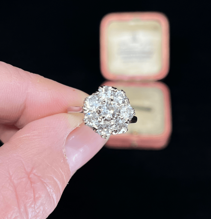 Timeless-Edwardian-Eight-Stone-Old-Cut-Diamond-Ring