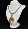 Victorian yellow gold locket featured on a Victorian gold collar