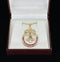 Victorian eternity knot diamond pendant featuring rose cut diamonds set in 12ct gold.