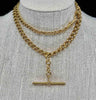 Vintage Edwardian Albert chain made from 18k gold, highlighting timeless sophistication.