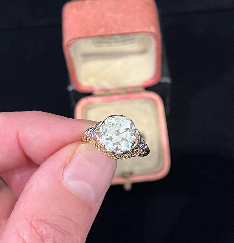 Antique_Australian_2.62ct_Cushion_Old_Cut_Diamond_Ring