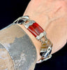 Collectible Victorian Scottish agate jewellery bracelet in sterling silver, emphasising its craftsmanship and historical significance.