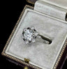 Early round brilliant-cut diamond ring set in platinum and 18ct white gold.