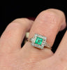 A timeless piece: emerald and diamond ring from the 1950s.