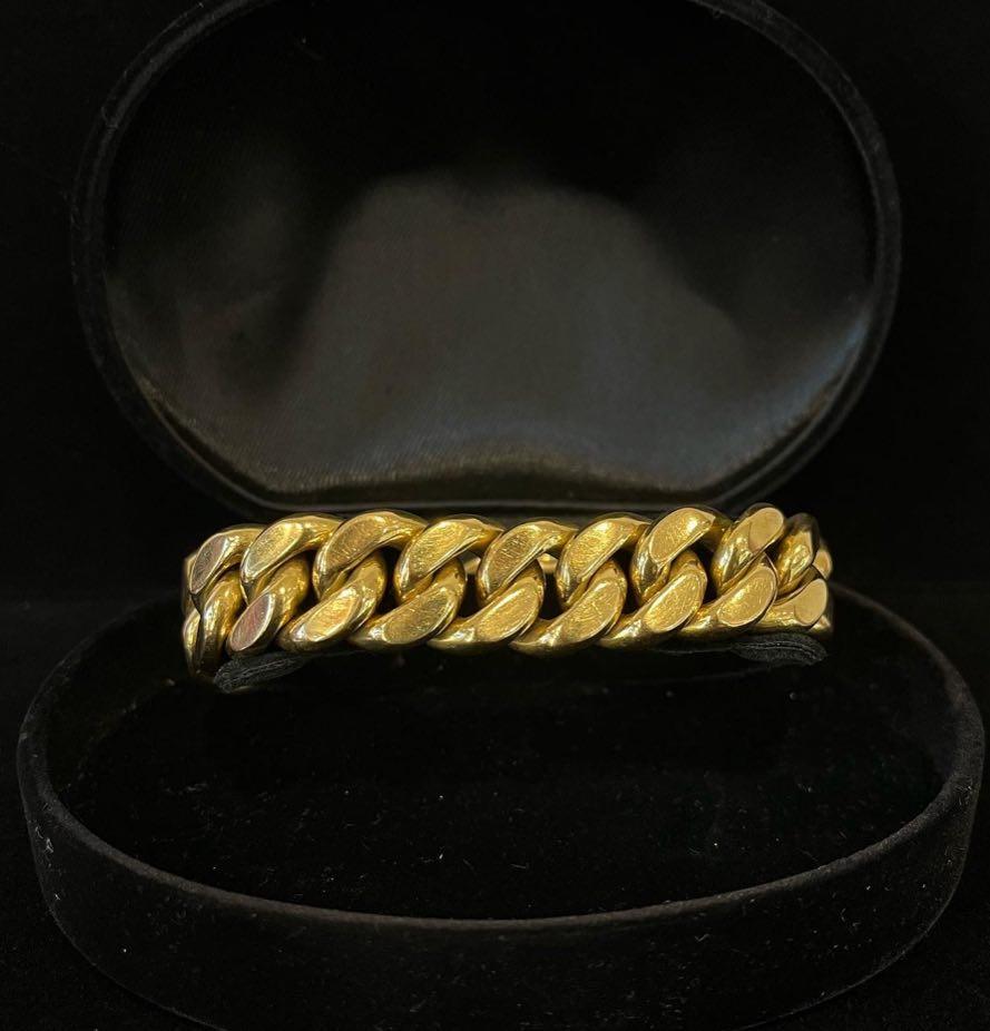 wide_18ct_yellow_gold_flat_curb_link_bracelet