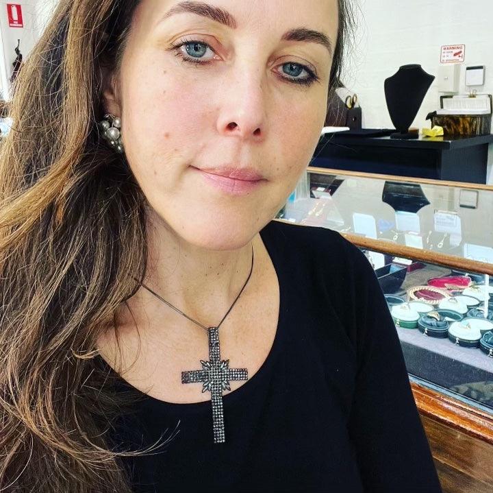 Georgian Steel Cut Cross c.1830 - Irene Byrne & Co