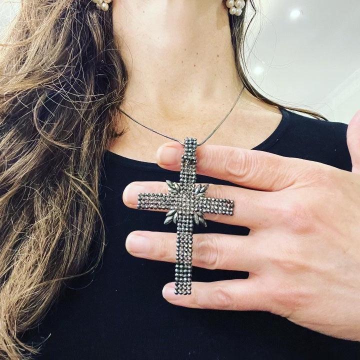 Georgian Steel Cut Cross c.1830 - Irene Byrne & Co