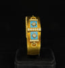 Rare Victorian gold bangle from the 1860s with exquisite craftsmanship.