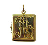 Victorian 15ct gold rectangular locket