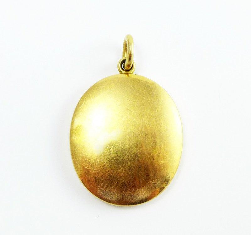  Victorian 15ct rose gold locket