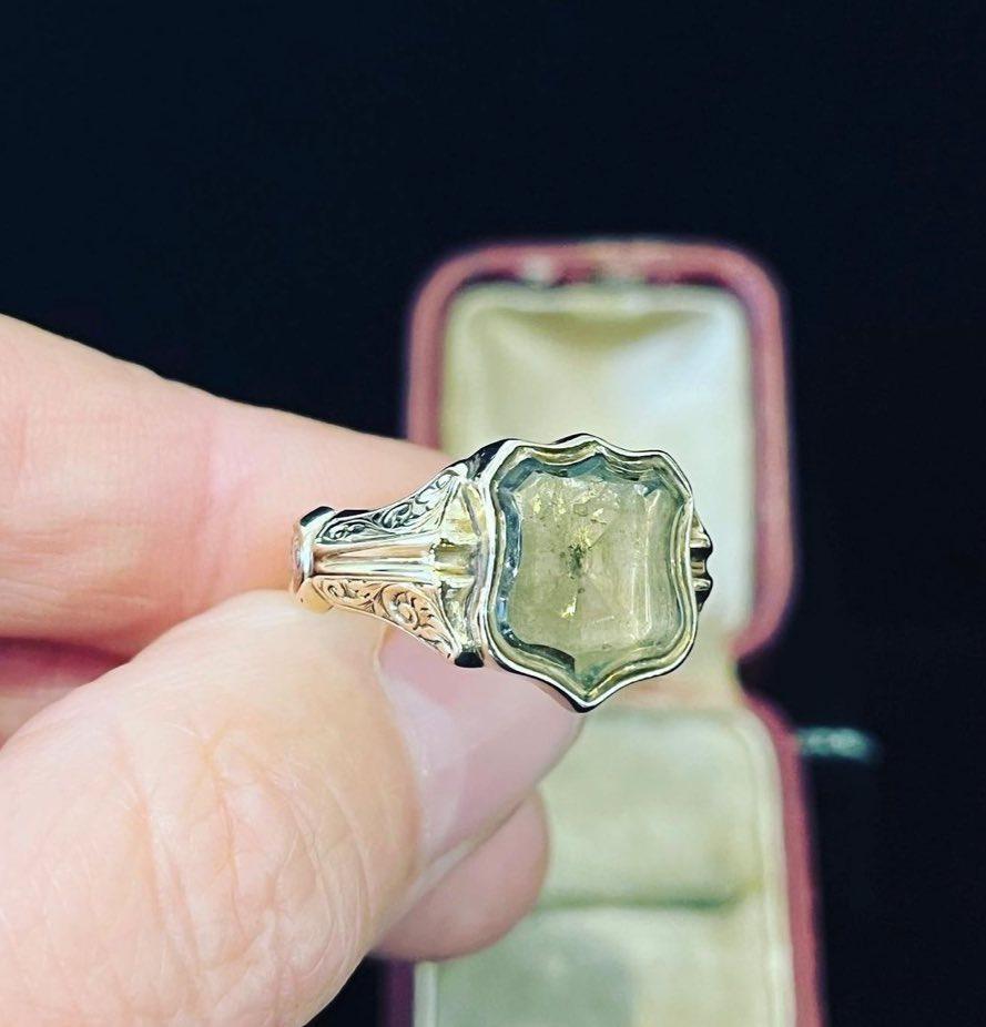 antique_smoky_Quartz_signet_RIng