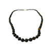 Victorian 9ct gold tortoiseshell bead necklace