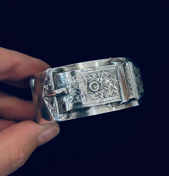 Victorian_Belt_Buckle_Sterling_Silver_Bangle