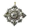 Victorian Diamond Starburst Cluster Pendant