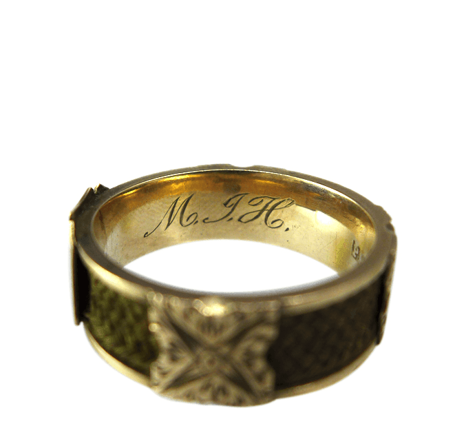 Victorian Gold Mourning Ring - Irene Byrne & Co