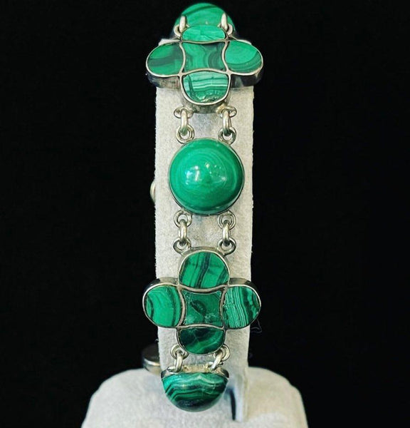 Victorian_Malachite_Four_Leaf_Clover_Bracelet