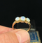 Victorian Three Stone Solid Opal Ring - Irene Byrne & Co