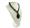 Victorian Vulcanite cameo necklace