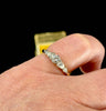 Handmade 1960s round brilliant cut diamond engagement ring in platinum and 18ct yellow gold.
