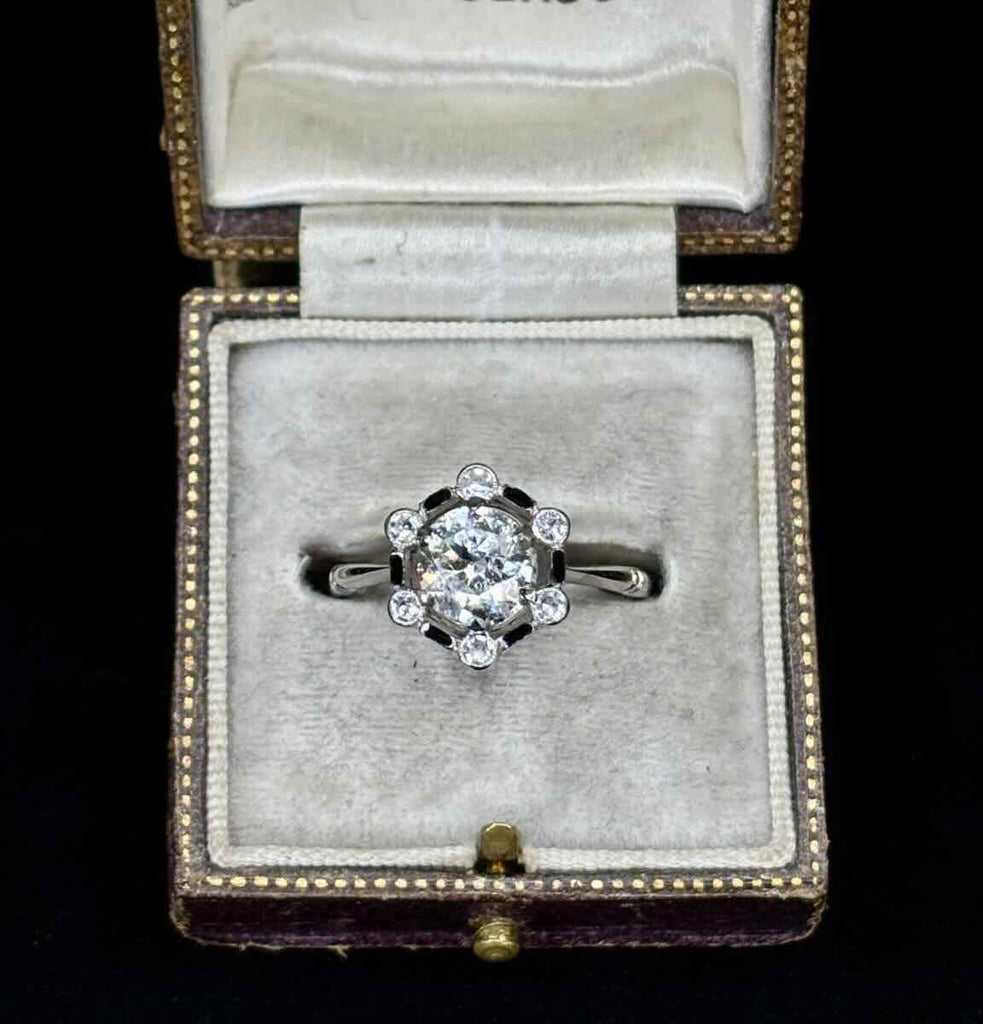Vintage Art Deco diamond engagement ring by Alabaster & Wilson from Birmingham.