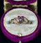Vintage gemstone Regard ring from the Victorian era with intricate design.