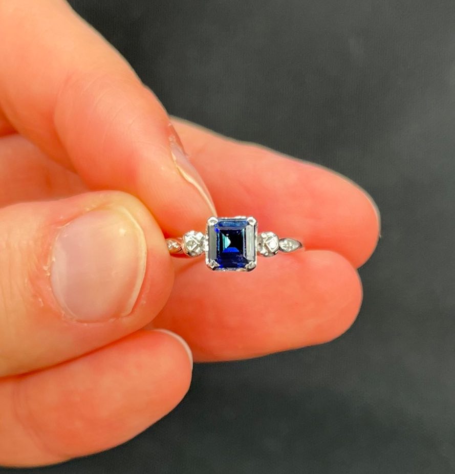 vintage_emerald_cut_sapphire_diamond_ring