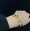 vintage_yellow_gold_geometric_link_bracelet